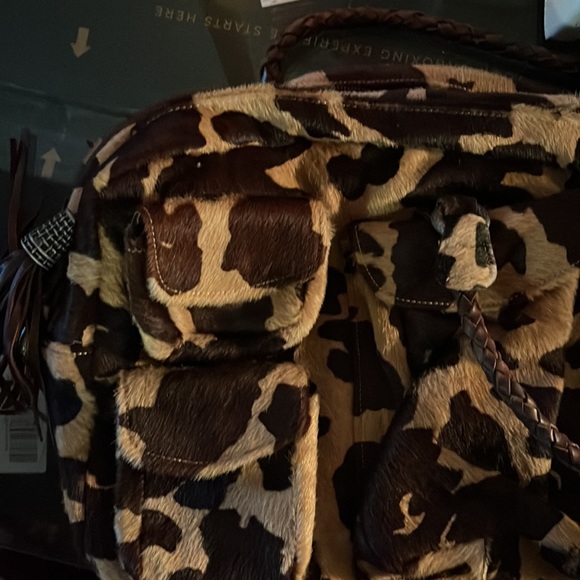 Custom made cowhide duffle bag/music case. Like new. Braided leather han… - Picture 9 of 11